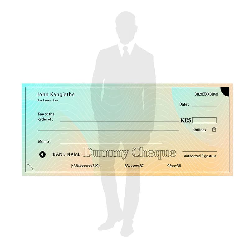 Dummy Cheque