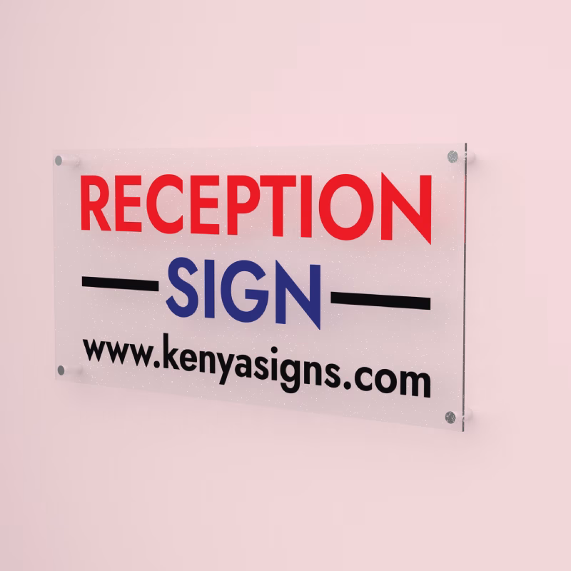 Reception Sign - Signages | Pixel Africa