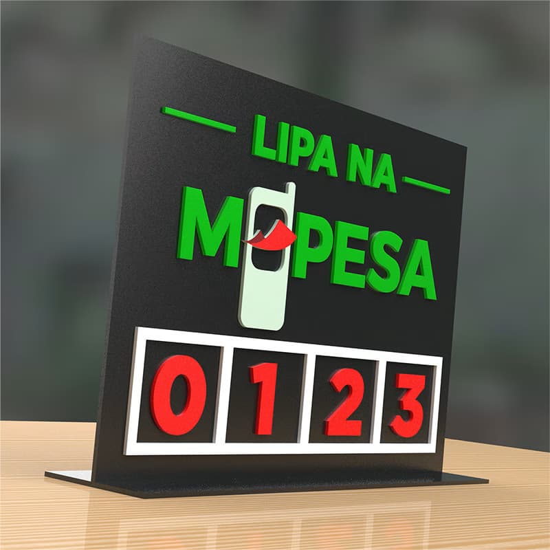 Lipa na Mpesa Sign - Plates | Pixel Africa