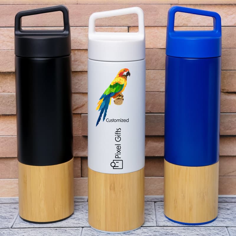 Wooden Thermal Flask - Personalized Gifts | Pixel Africa